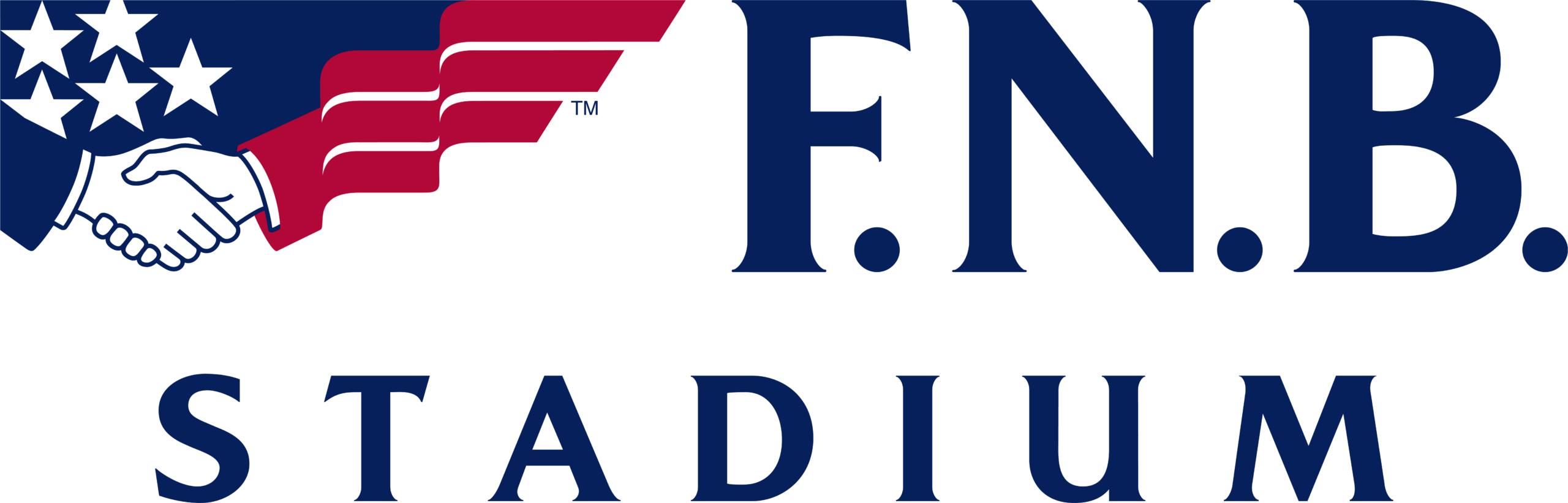 About AHN Montour Sports Complex logo with handshake, stars, and bold blue text on white background.